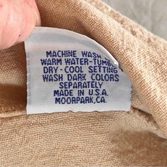 COTTON USA VTG 80 Crinkle Cotton Lightweight Oversized Long Blazer All Season OS - Picture 9 of 13